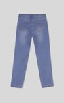 Straight Fit High Rise Ripped Jeans