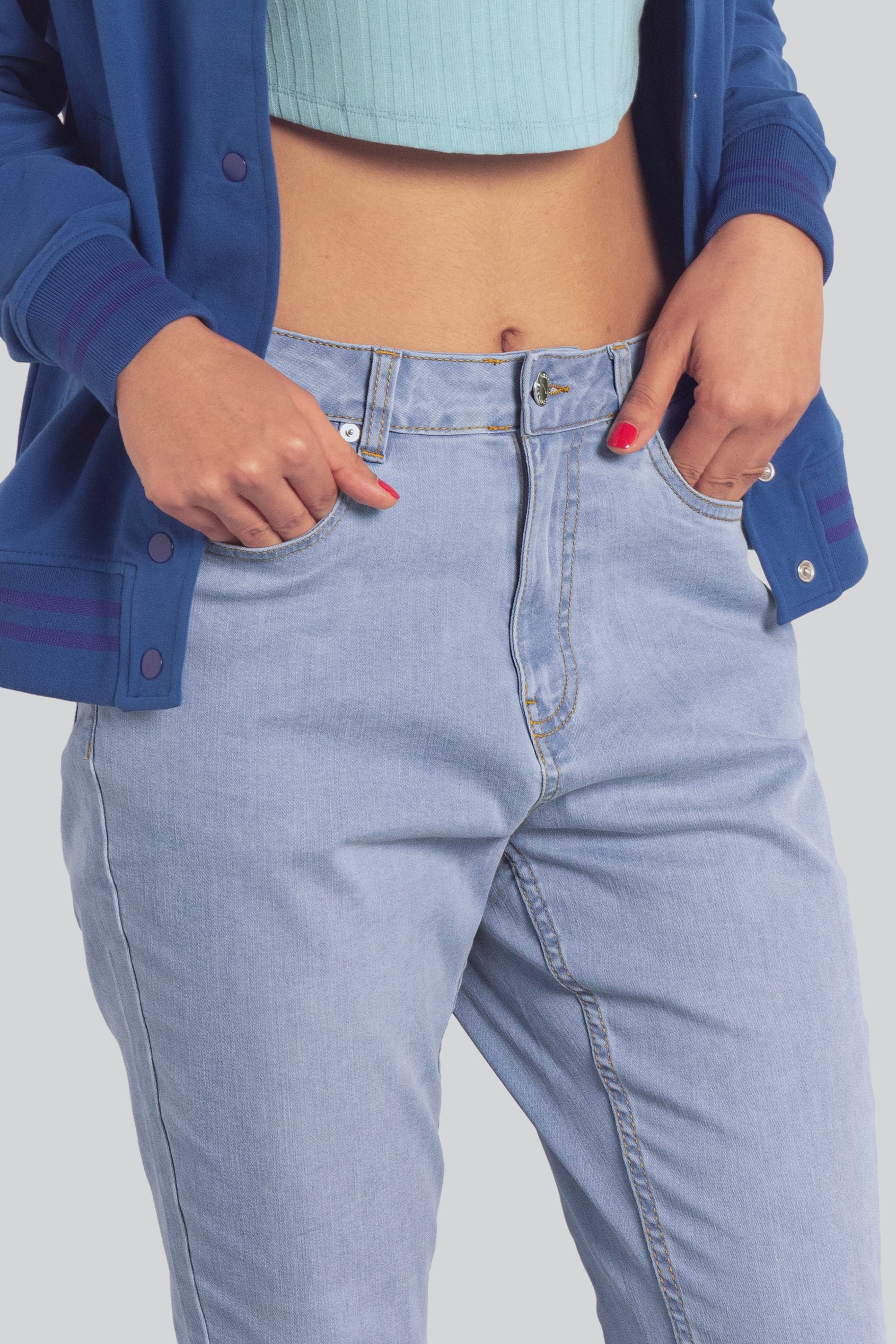 Womens Curve High Rise Straight Jeans