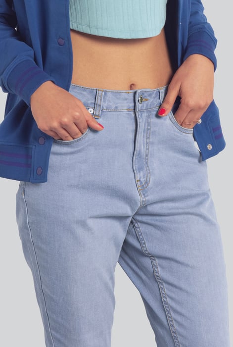 Womens Sky Curve High Rise Straight Jeans