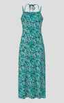 Leaf Floral Strappy Cami Slip Dress