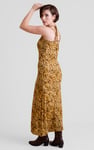Leaf Floral Strappy Cami Slip Dress