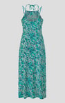 Leaf Floral Strappy Cami Slip Dress