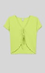 Lettuce Hem Tie Front T-Shirt