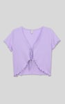 Lettuce Hem Tie Front T-Shirt