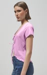 Lettuce Hem Tie Front T-Shirt
