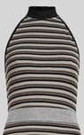 Halter Neck Open Back Rib Long Dress