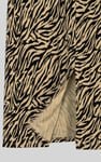 Zebra Print Jersey Midi Skirt