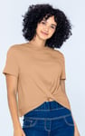 Twisted Hem Front T-Shirt