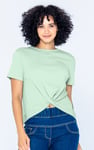 Twisted Hem Front T-Shirt