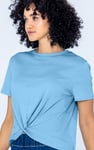 Twisted Hem Front T-Shirt