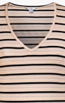 Long Sleeve Rib Jersey V- Neck Mini Dress