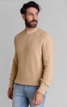 Chevron Textured Crew Neck Jumper