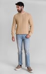 Chevron Textured Crew Neck Jumper