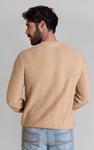 Chevron Textured Crew Neck Jumper