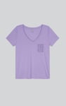 Lace Pocket V-Neck Tee