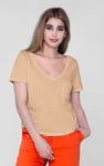 Lace Pocket V-Neck Tee