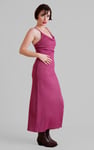 Stretch Jersey Metallic Midi Cami Dress