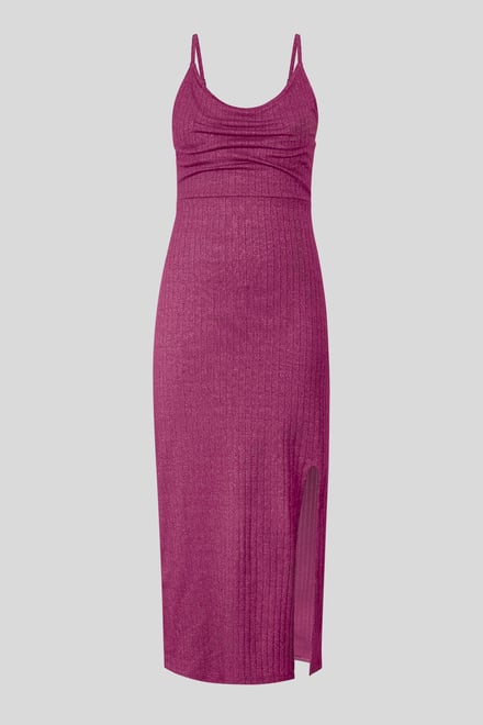 Stretch Jersey Metallic Midi Cami Dress