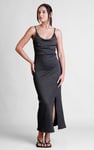 Stretch Jersey Metallic Midi Cami Dress