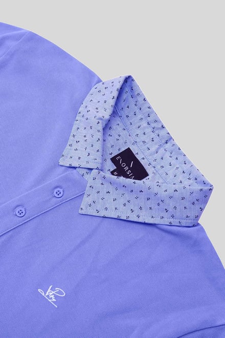 Mens Oxford Collar Pique Polo Shirt