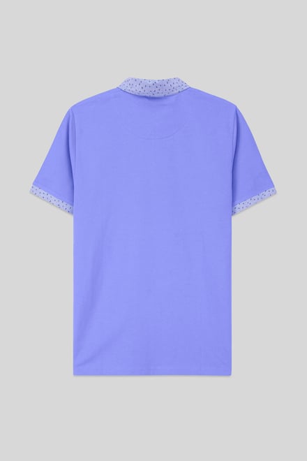 Mens Oxford Collar Pique Polo Shirt
