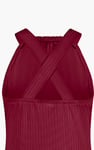 Halter Neck Dress with Criss-Cross Back