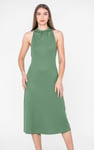 Halter Neck Dress with Criss-Cross Back
