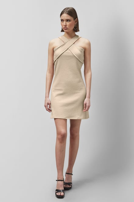 Cross Front Halter Neck dress