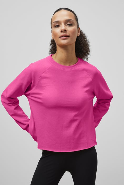 Green Raw Edge Sweatshirt