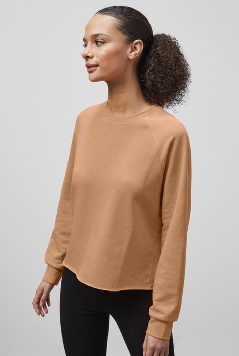 Green Raw Edge Sweatshirt