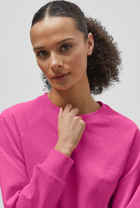 Pink Raw Edge Sweatshirt