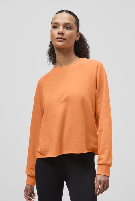 Green Raw Edge Sweatshirt