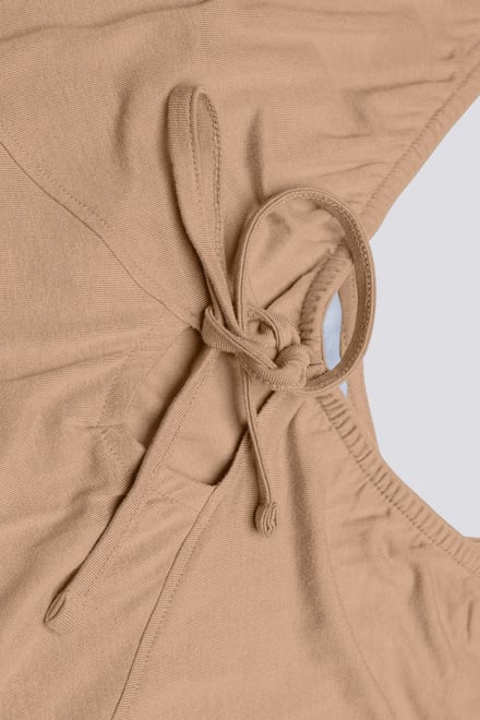Strappy V-Neck Jersey Dress