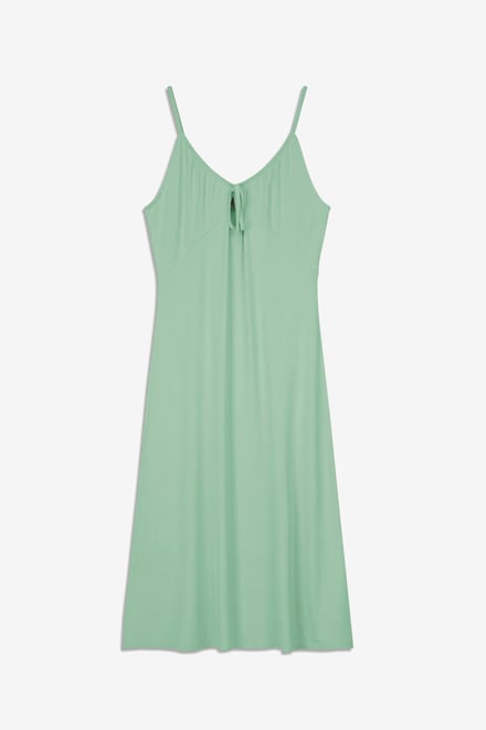 Strappy V-Neck Jersey Dress