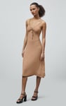 Strappy V-Neck Jersey Dress