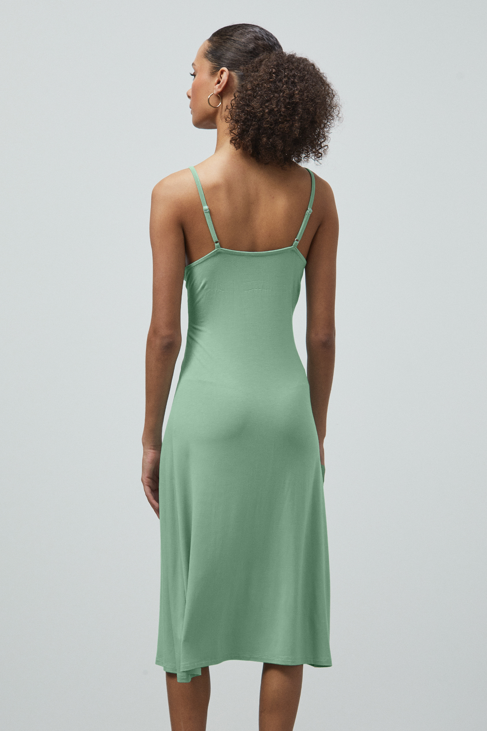 Strappy V-Neck Jersey Dress