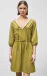 Drawstring Waist Jersey Dress