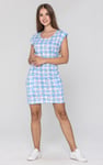 Belted Printed Jersey Dress