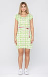 Belted Printed Jersey Dress
