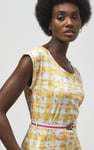 Belted Printed Jersey Dress
