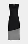 Chic Slim-Fit Dress with Mesh Detail
