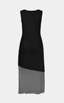 Chic Slim-Fit Dress with Mesh Detail