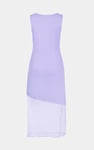 Chic Slim-Fit Dress with Mesh Detail