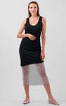 Chic Slim-Fit Dress with Mesh Detail