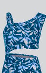 Women's Printed Midi Dress with Cut-Out Detail