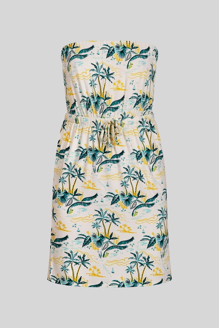 Printed Bardot Jersey Mini Dress