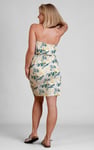 Printed Bardot Jersey Mini Dress
