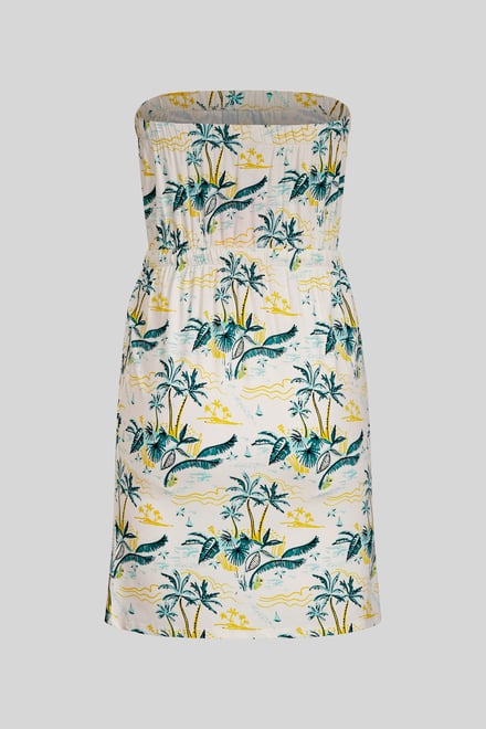 Printed Bardot Jersey Mini Dress