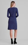 Slim Fit V-Neck Dot Printed Dress