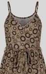 Geo Printed Jersey Wrap Front Maxi Dress